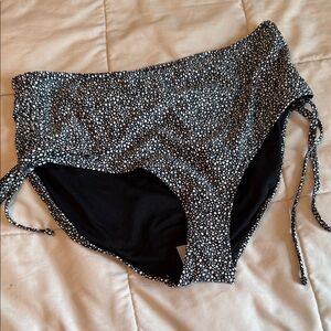 Target Black and White Speckled Bikini Bottoms